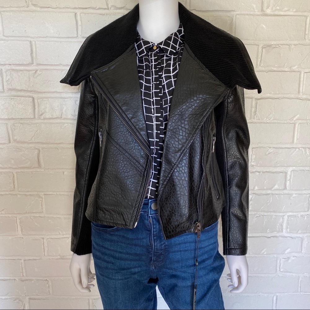 *Blank NYC Vegan Leather Bomber Jacket